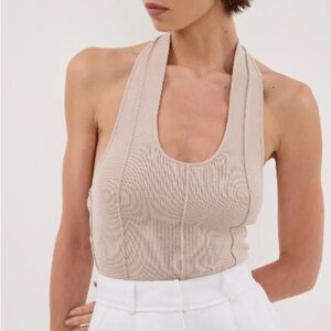 DISSH Liss Stone Halter Knit Top